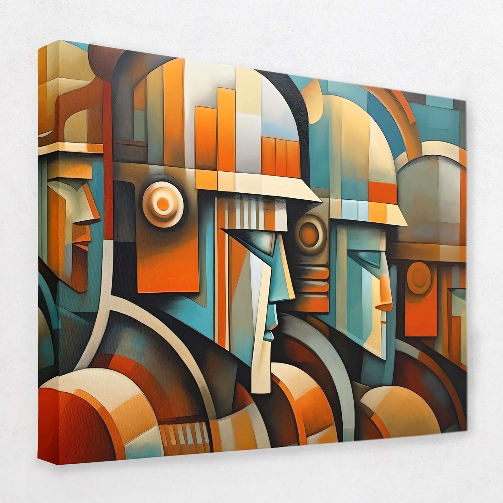 Roman Marching - Cubism Canvas Wall Art
