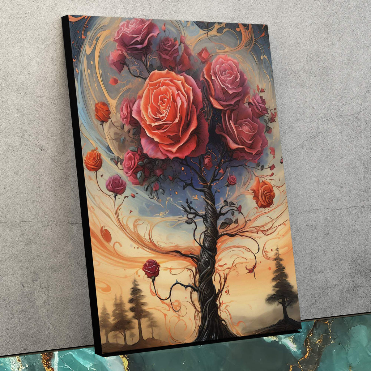 Rose Tree - Luxury Wall Art