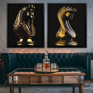 Royal Egyptian Chess (2) Set - Luxury Wall Art