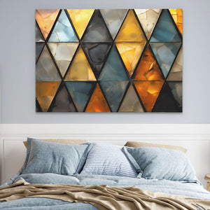 Rustic Triangles - Luxury Wall Art