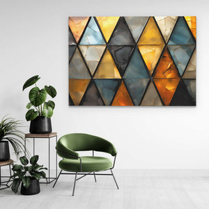 Rustic Triangles - Luxury Wall Art