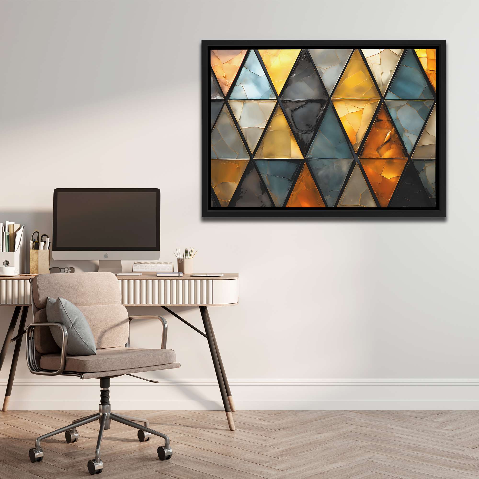 Rustic Triangles - Luxury Wall Art