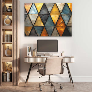 Rustic Triangles - Luxury Wall Art