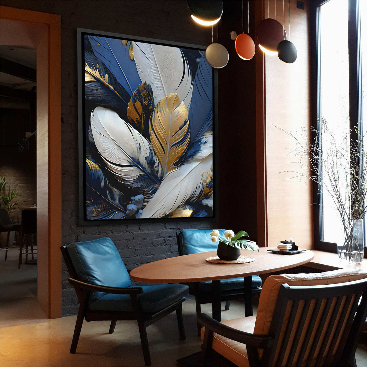 Sapphire Splendor - Luxury Wall Art