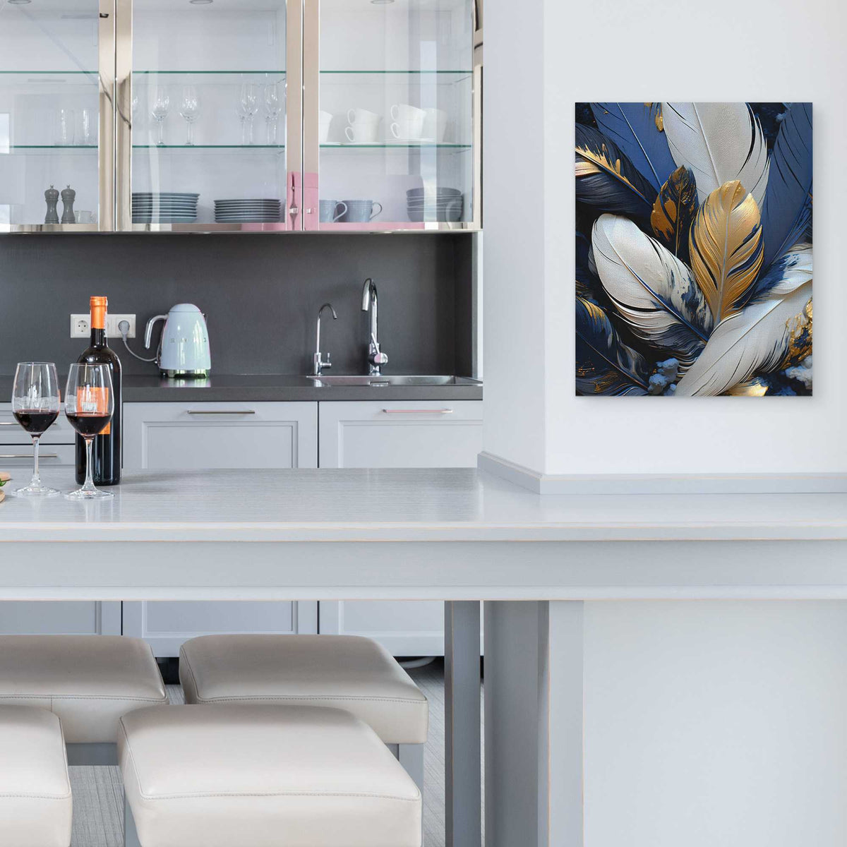 Sapphire Splendor - Luxury Wall Art