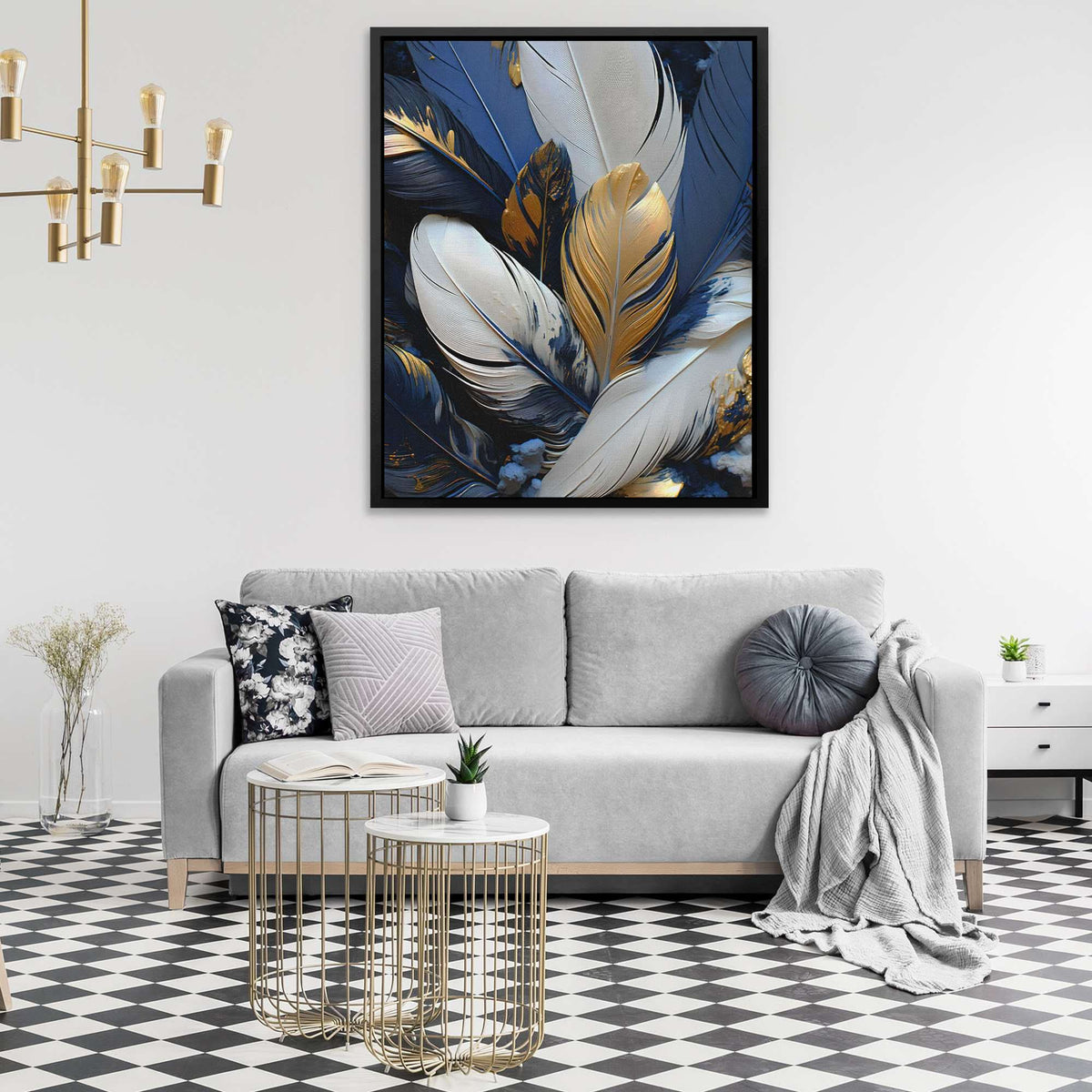 Sapphire Splendor - Luxury Wall Art