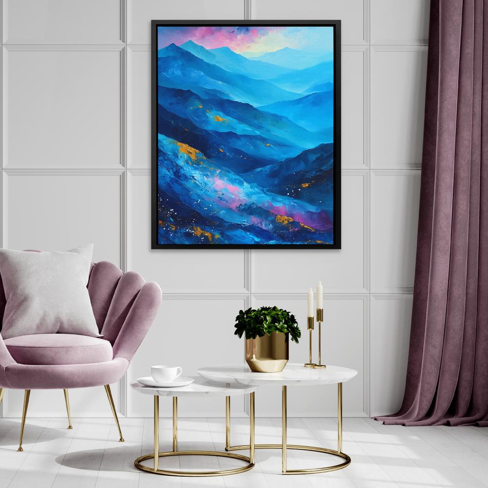 Sapphire Summit - Luxury Wall Art