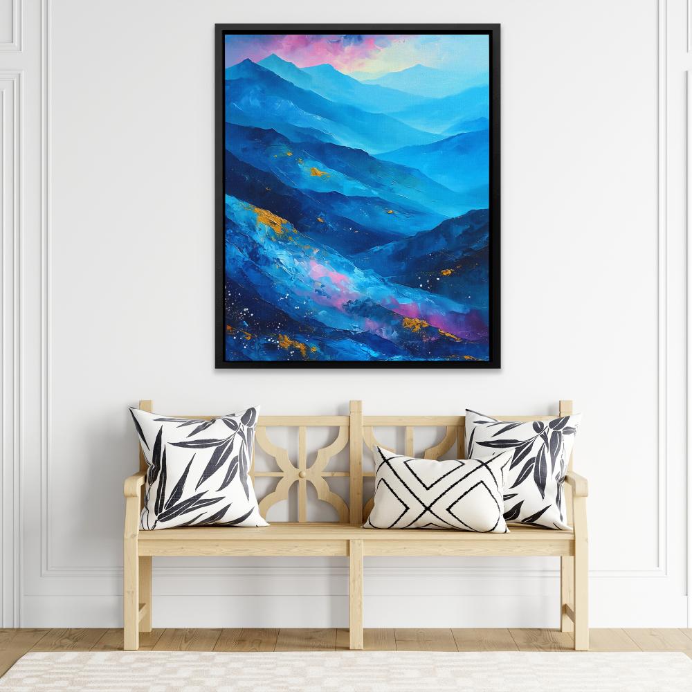 Sapphire Summit - Luxury Wall Art