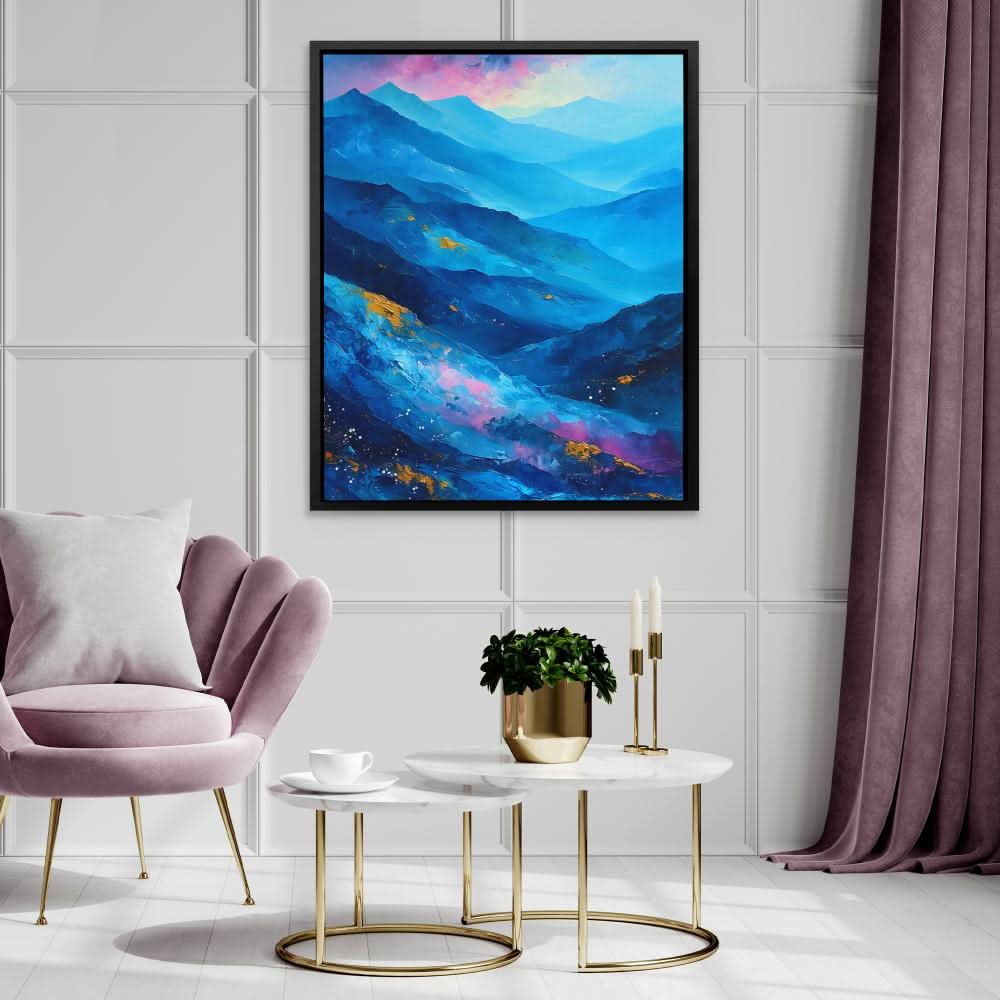 Sapphire Summit - Luxury Wall Art