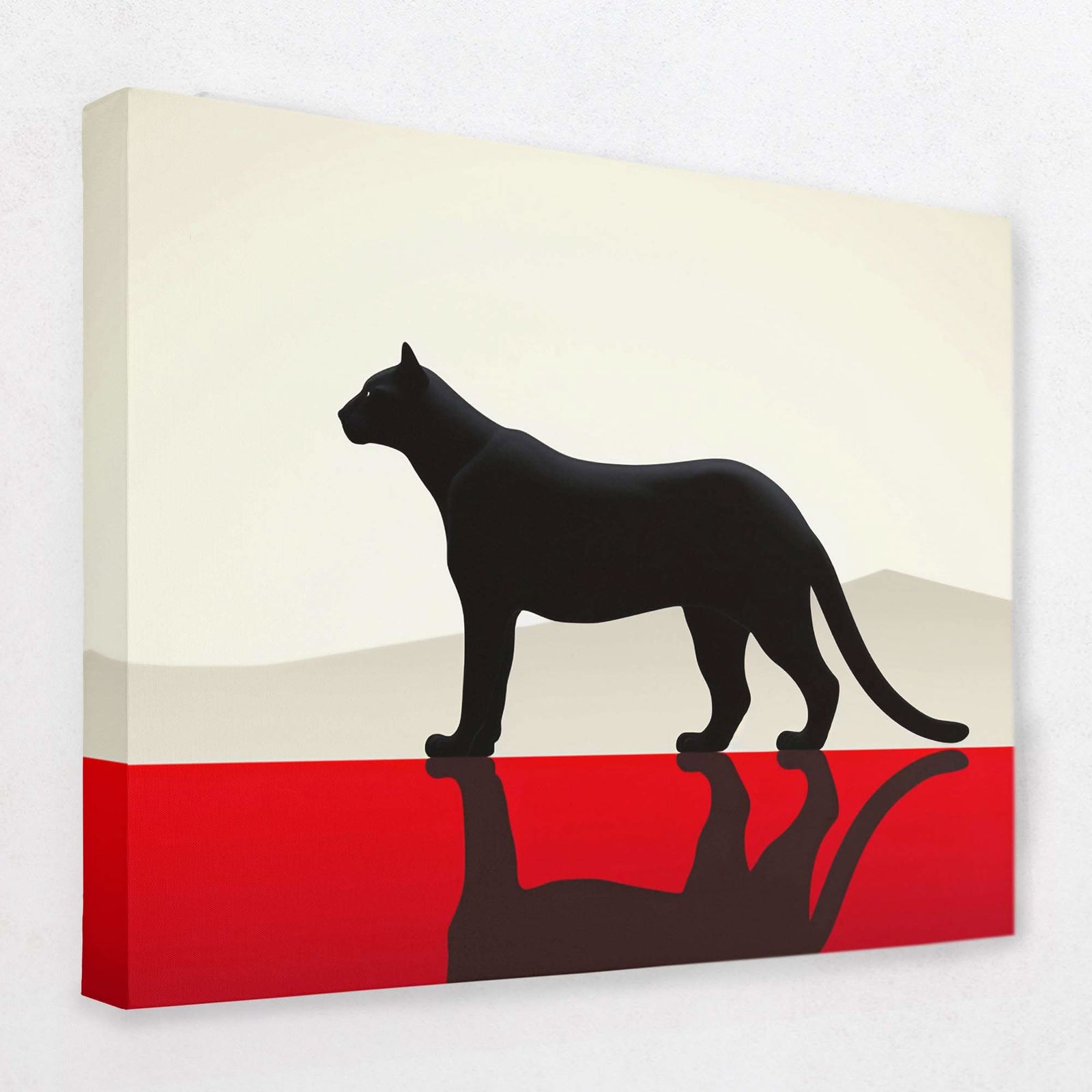 Savage Panther - Animals Canvas Wall Art