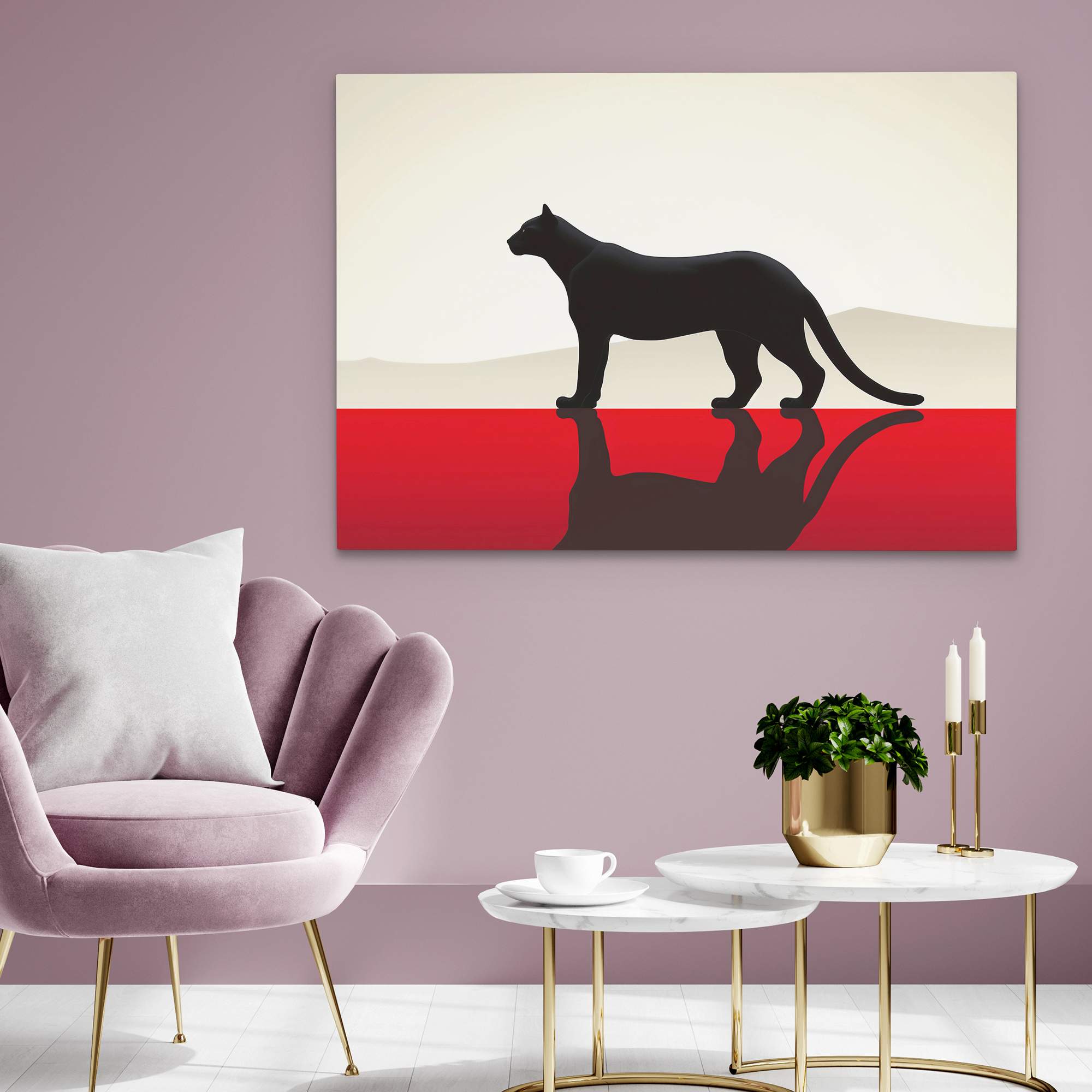 Savage Panther - Luxury Wall Art