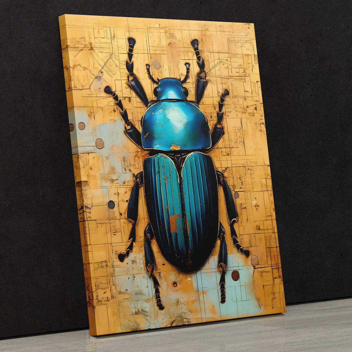 Scarab Symphony - Luxury Wall Art