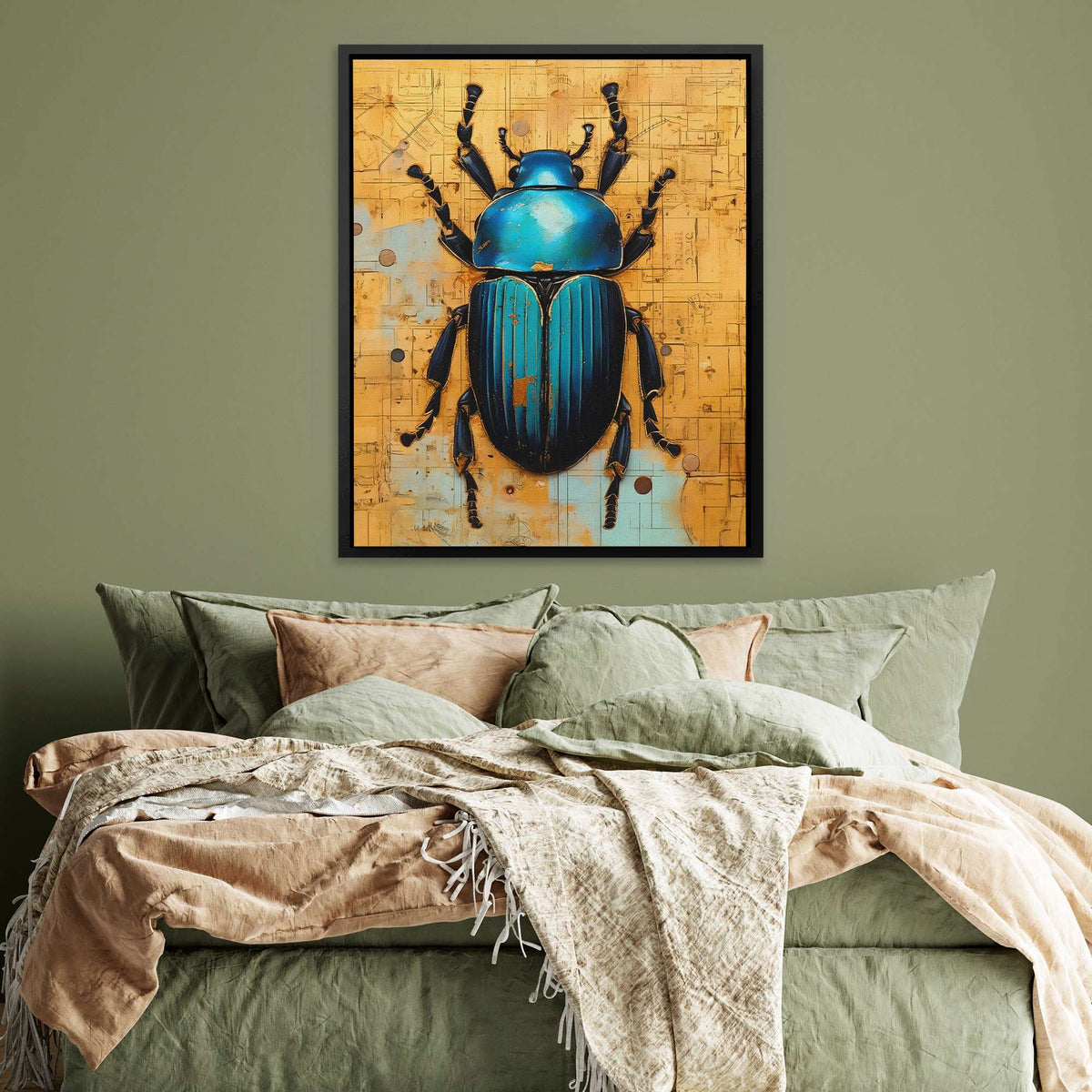 Scarab Symphony - Luxury Wall Art
