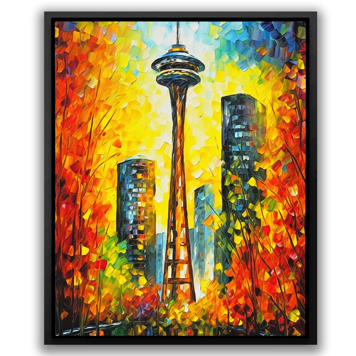 Seattle In Fall - Luxury Wall Art
