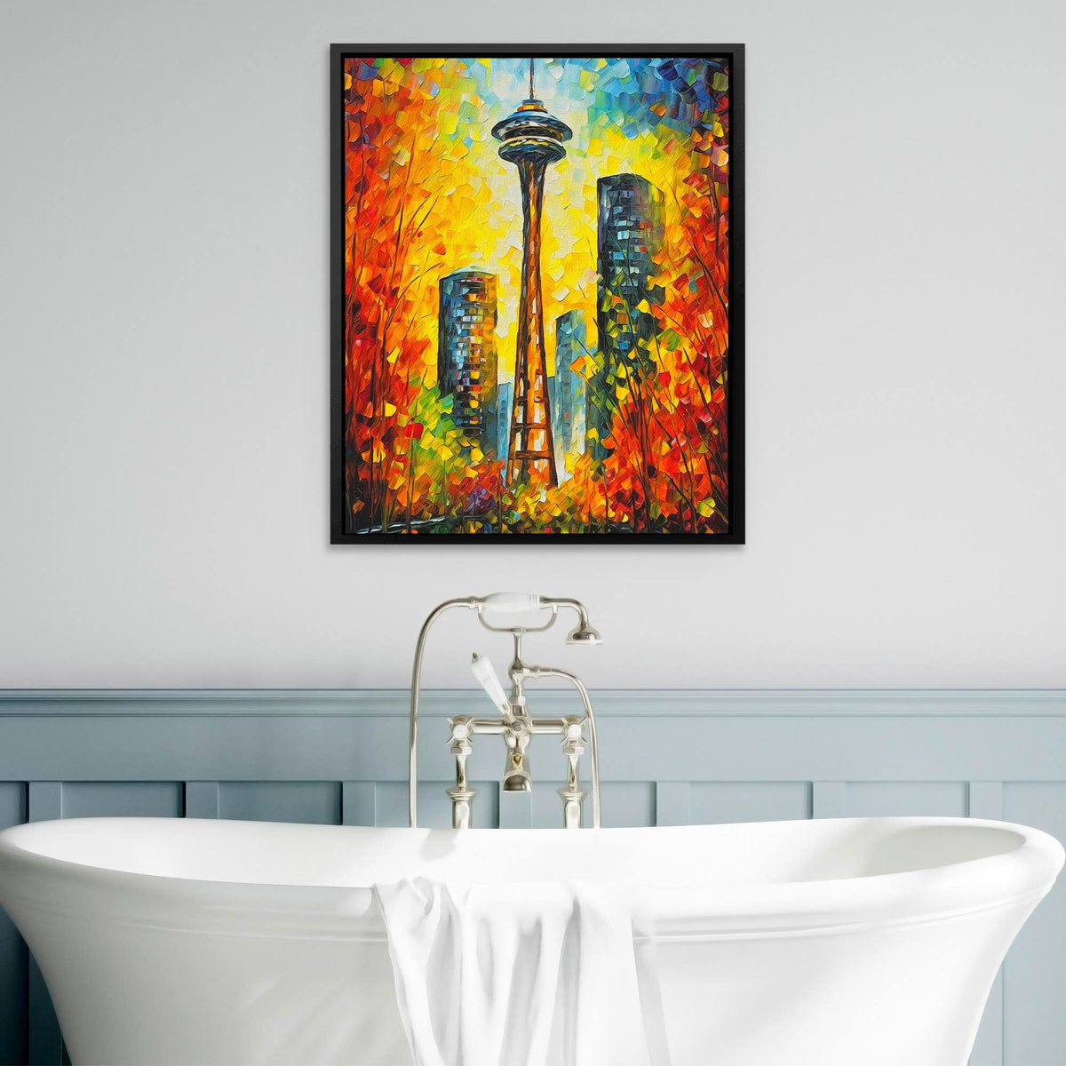 Seattle In Fall - Luxury Wall Art