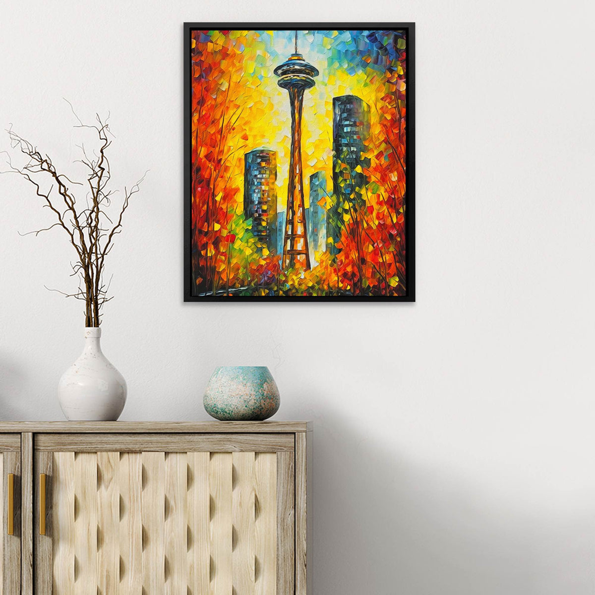 Seattle In Fall - Luxury Wall Art