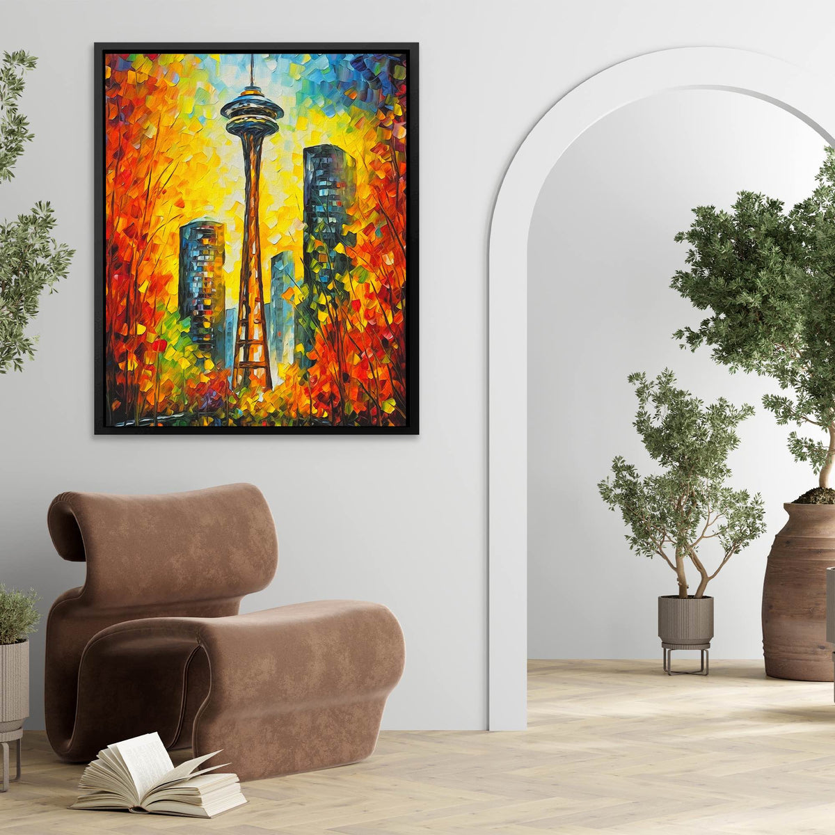 Seattle In Fall - Luxury Wall Art
