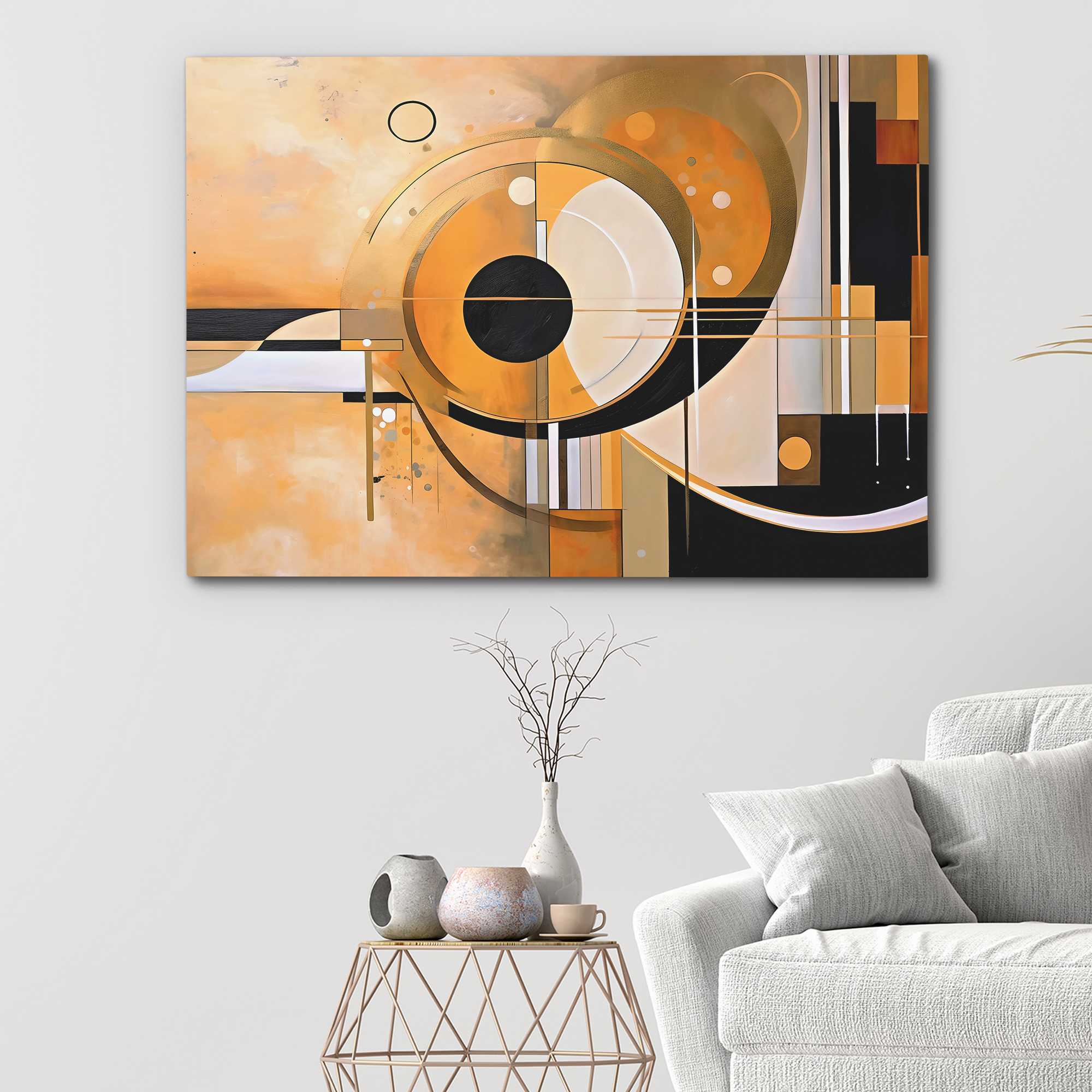 Shadowed Gold - Luxury Wall Art