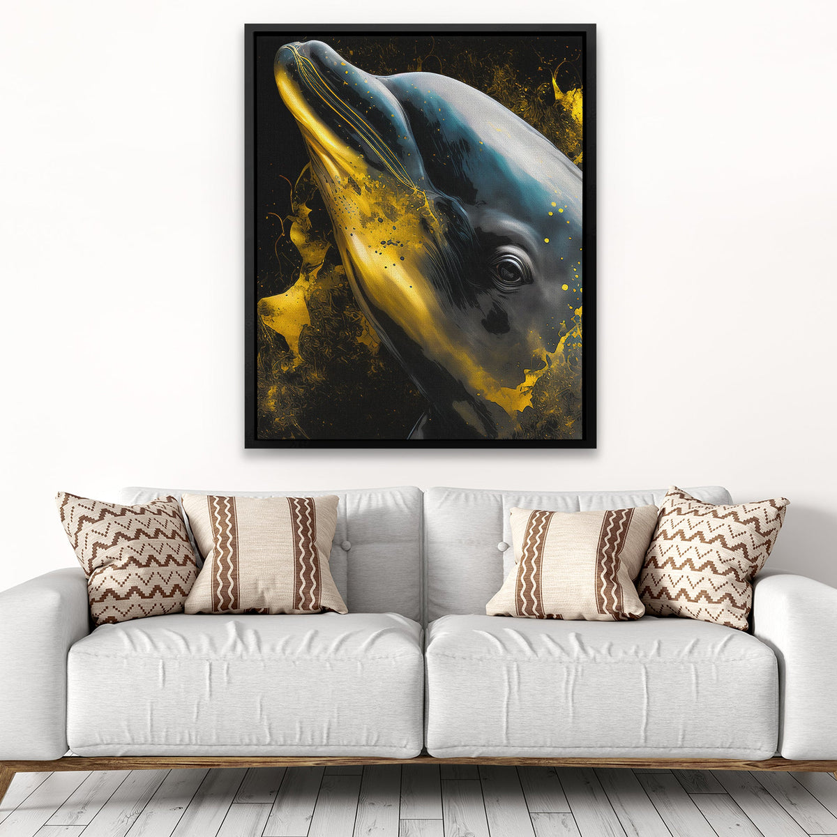 Shimmering Dolphin - Luxury Wall Art