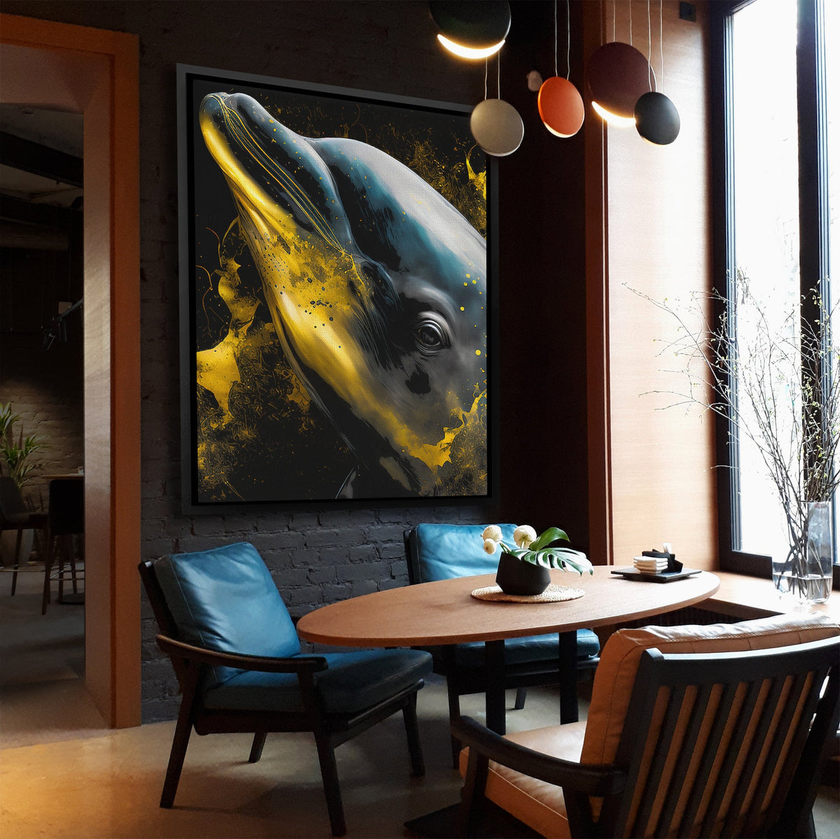 Shimmering Dolphin - Luxury Wall Art