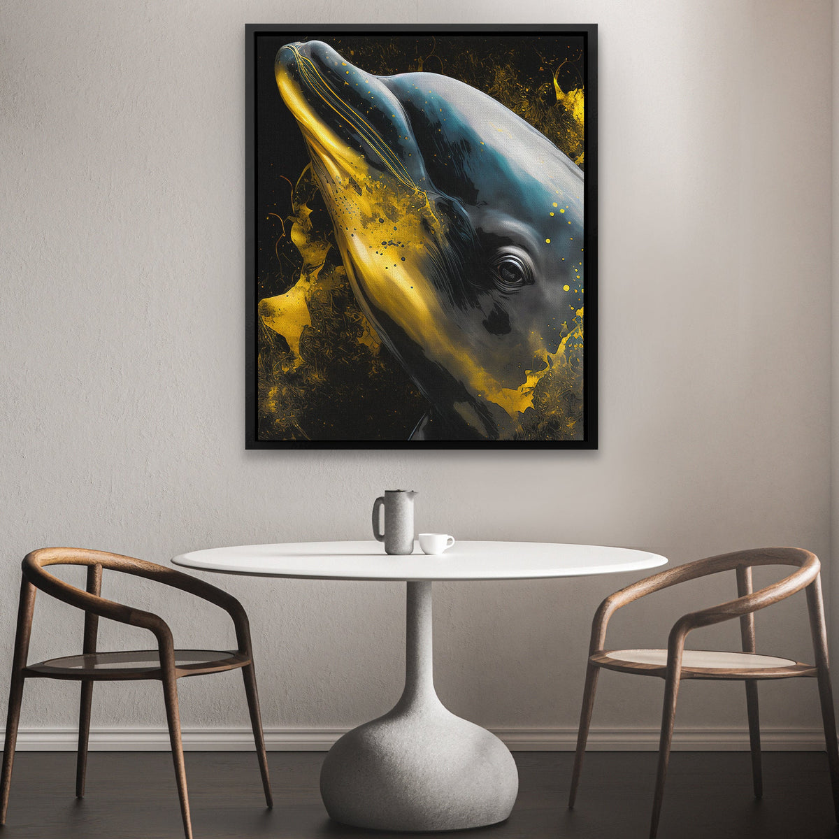 Shimmering Dolphin - Luxury Wall Art