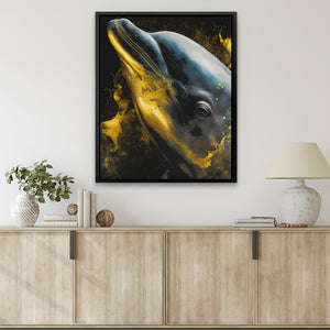 Shimmering Dolphin - Luxury Wall Art