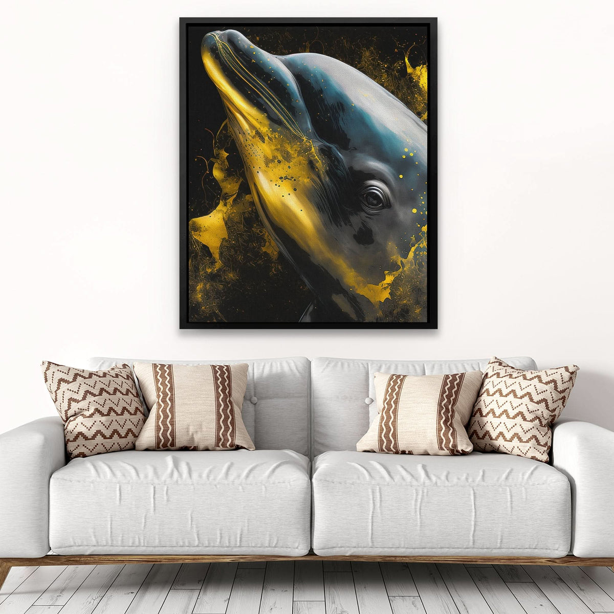 Shimmering Dolphin - Luxury Wall Art