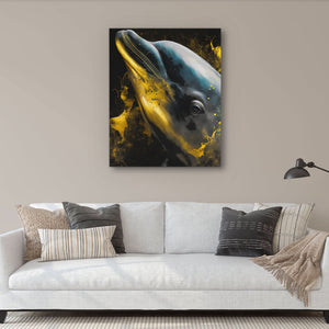 Shimmering Dolphin - Luxury Wall Art