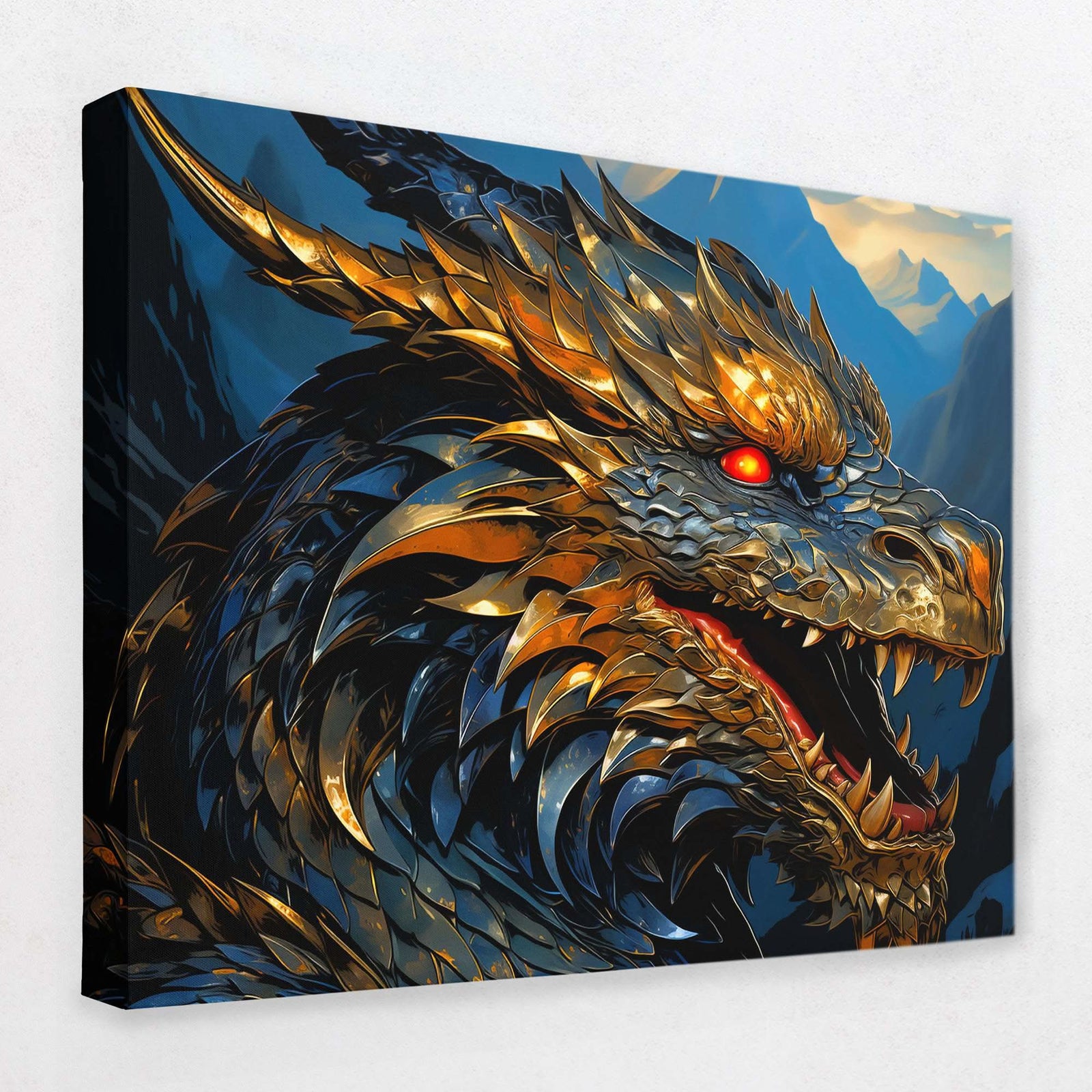 Shrouded Mystery - Dragon Canvas Wall Art