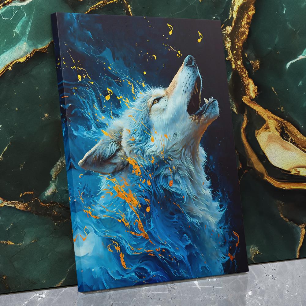 Singing Wolf - Luxury Wall Art