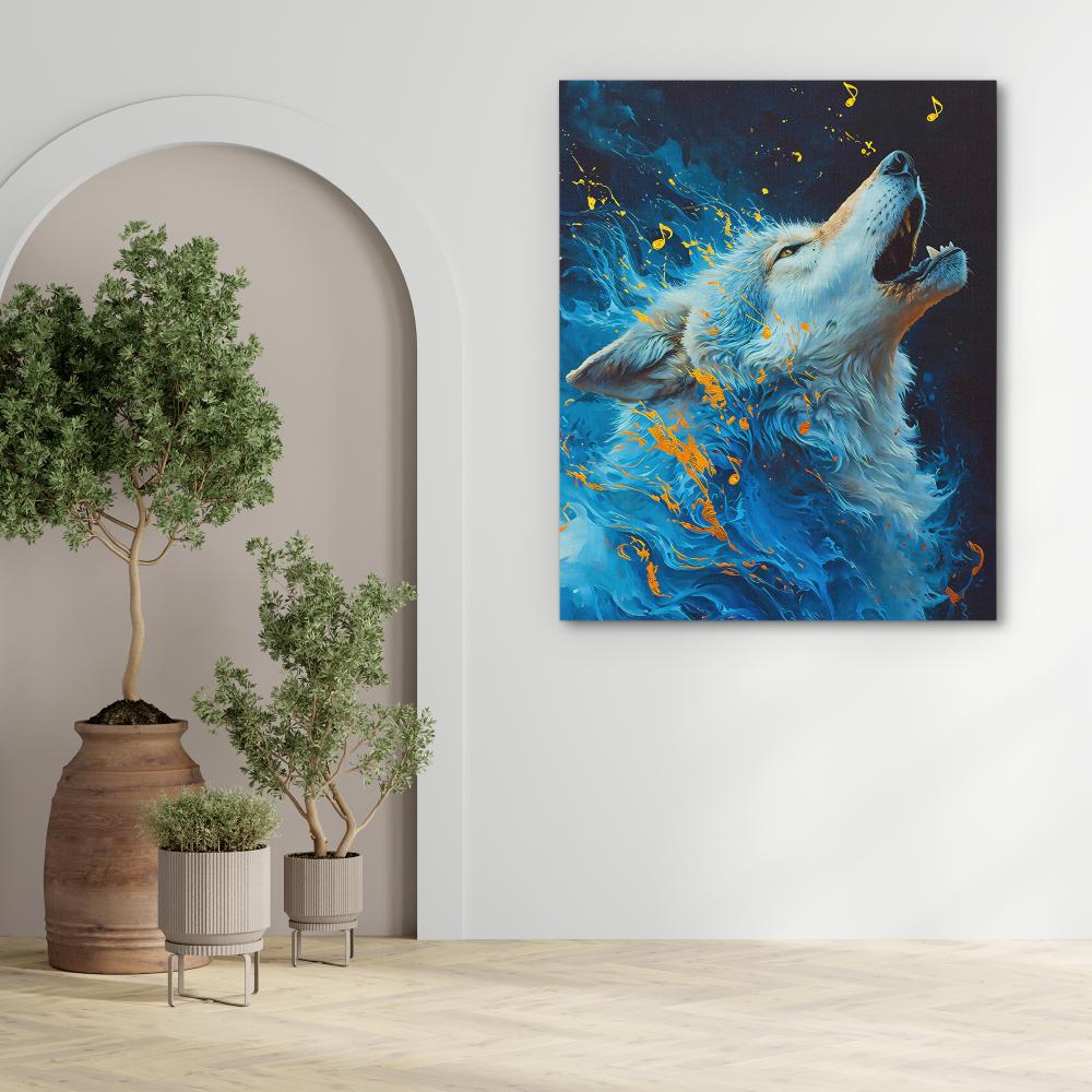 Singing Wolf - Luxury Wall Art