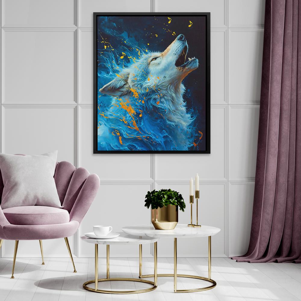 Singing Wolf - Luxury Wall Art