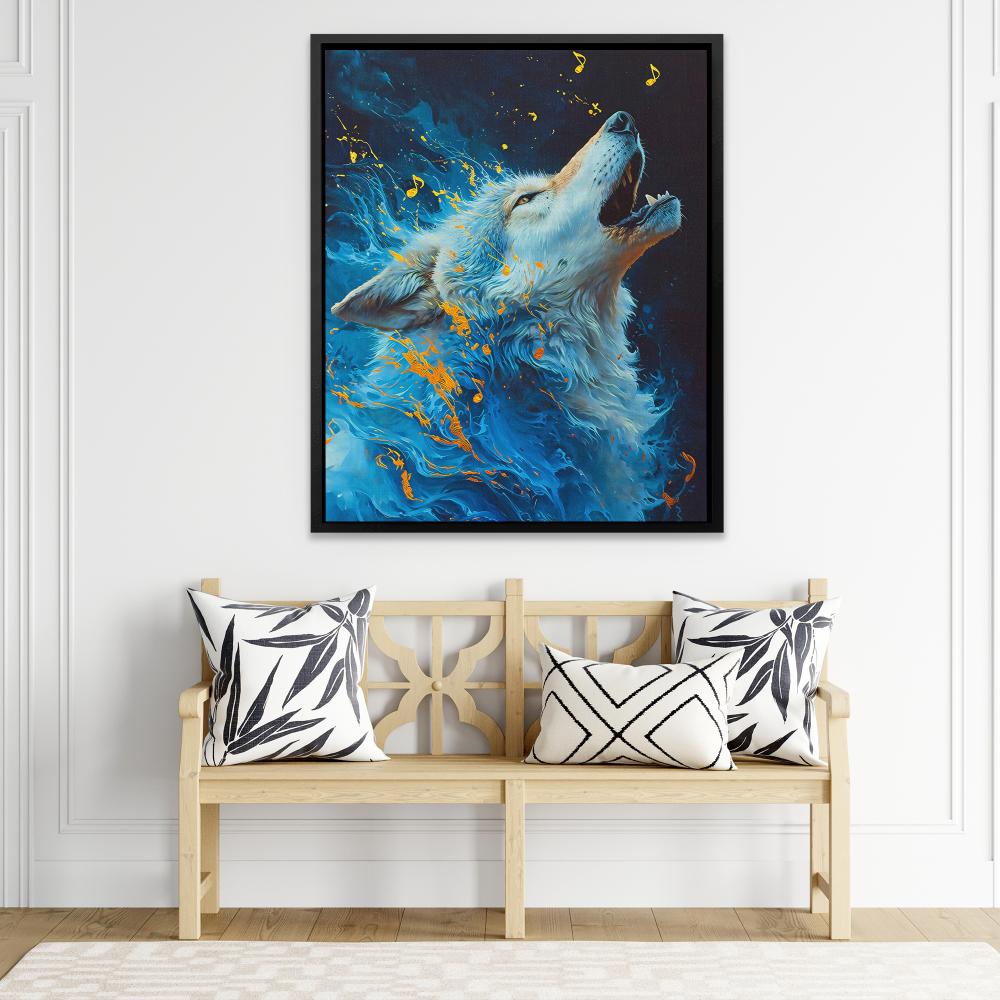 Singing Wolf - Luxury Wall Art