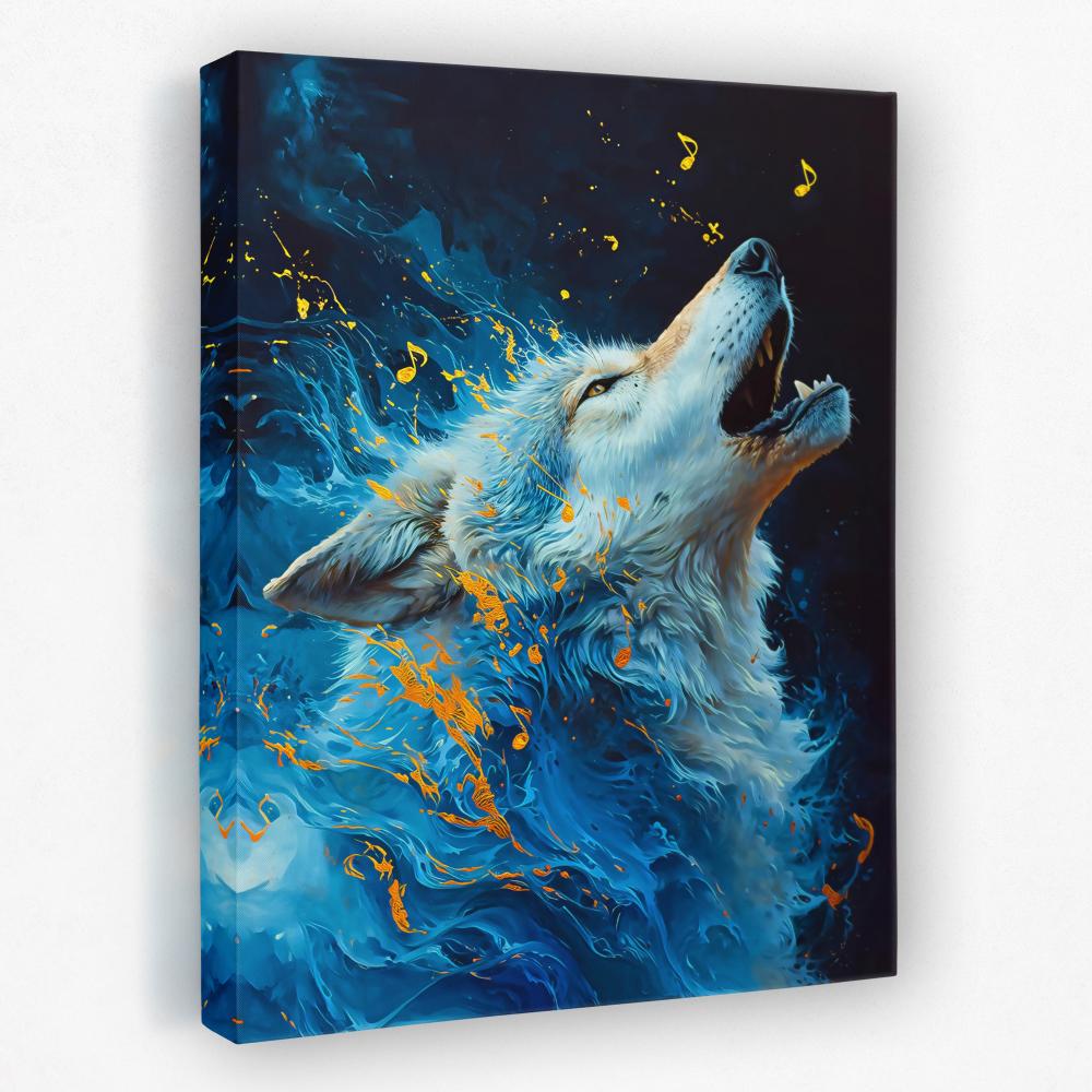 Singing Wolf - Luxury Wall Art