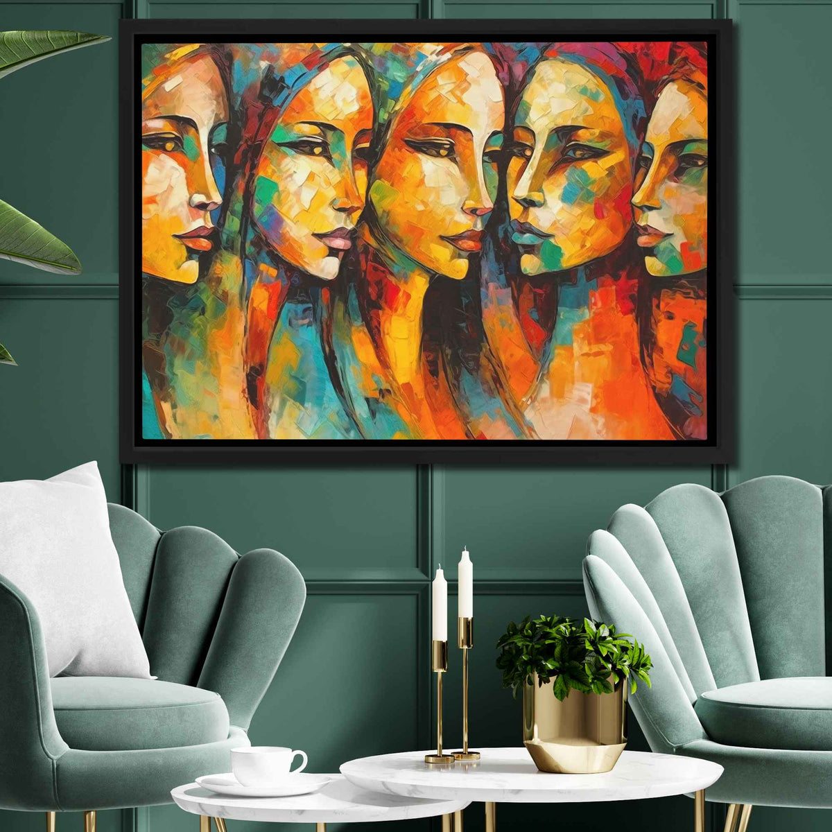Sisters in Agreement - Luxury Wall Art