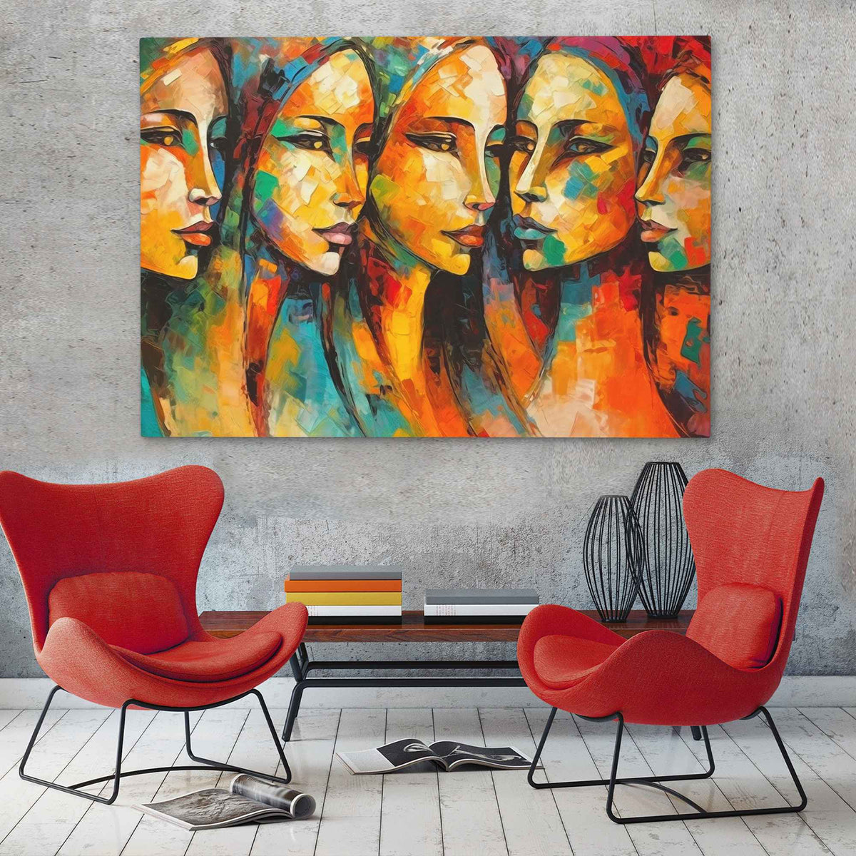 Sisters in Agreement - Luxury Wall Art