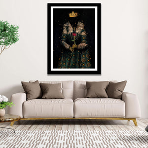 Skeleton Queen Semi - gloss Print - Luxury Wall Art