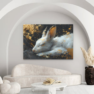 Sleeping Rabbit - Luxury Wall Art