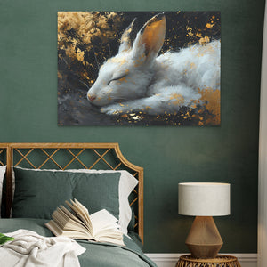 Sleeping Rabbit - Luxury Wall Art