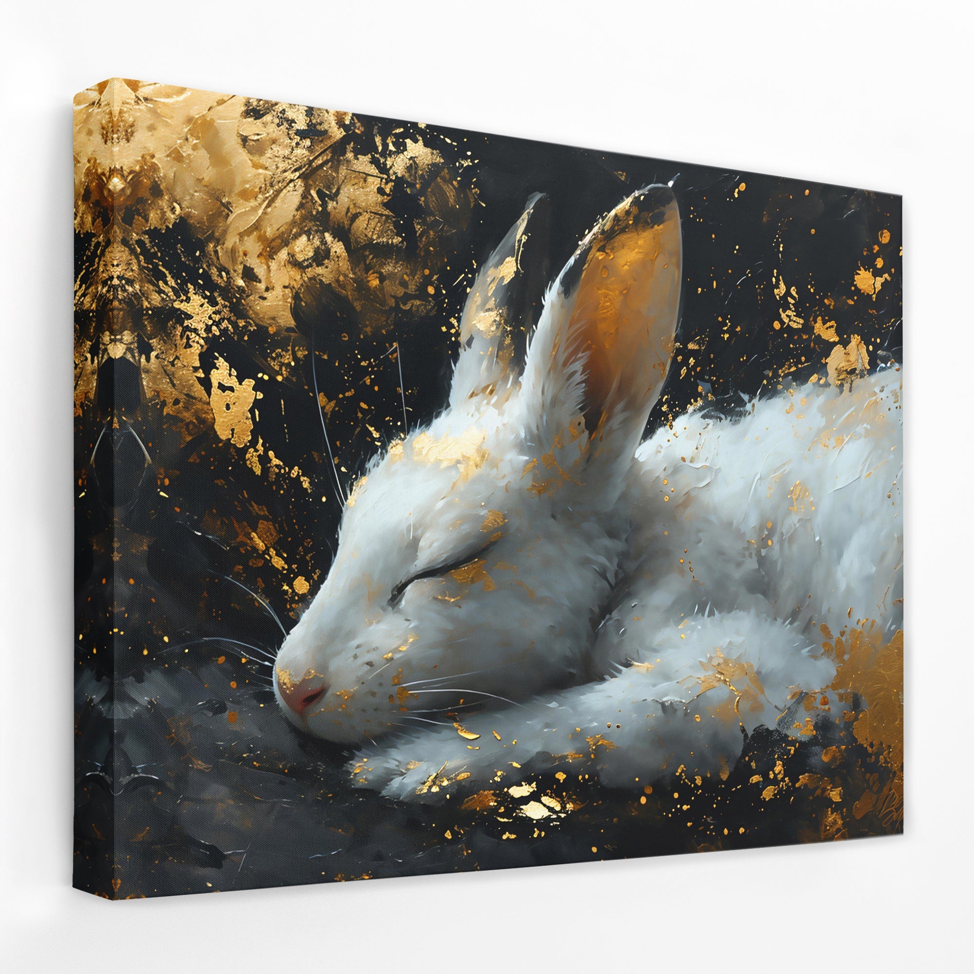 Sleeping Rabbit - Luxury Wall Art