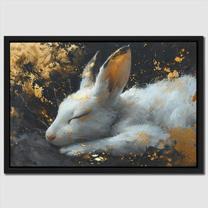 Sleeping Rabbit - Luxury Wall Art