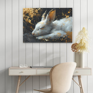 Sleeping Rabbit - Luxury Wall Art