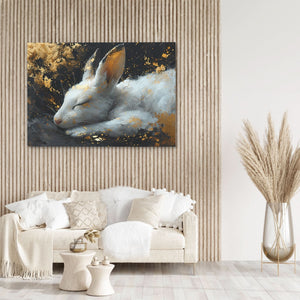 Sleeping Rabbit - Luxury Wall Art