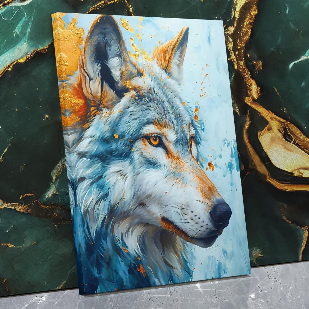 Snowy Wolf - Luxury Wall Art