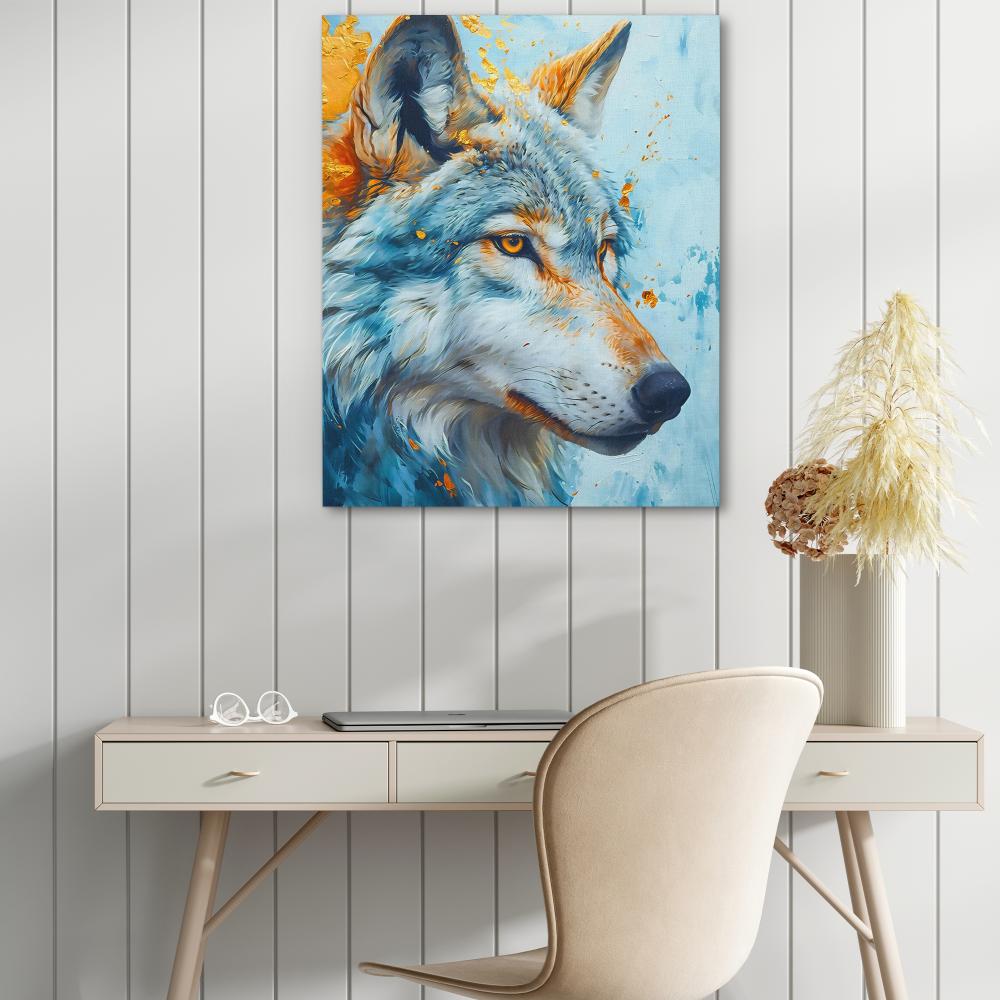 Snowy Wolf - Luxury Wall Art