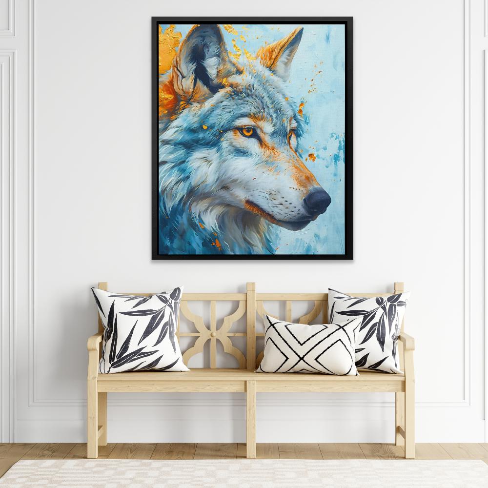 Snowy Wolf - Luxury Wall Art