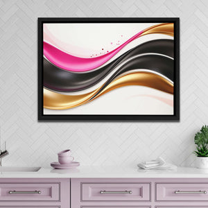 Soft Fuchsia and Gold - Luxury Wall Art
