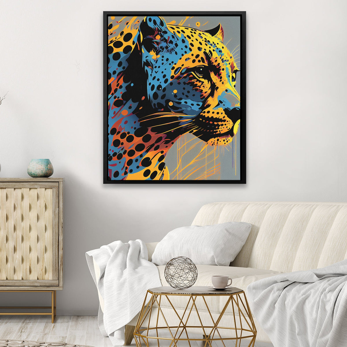 Speeding Cheetah - Luxury Wall Art