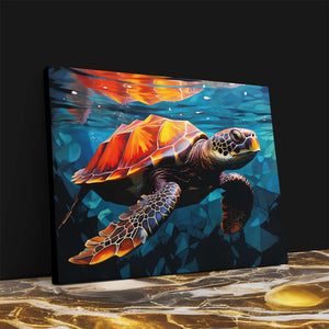 Spiked Sea Turtle - Luxury Wall Art