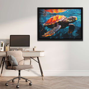 Spiked Sea Turtle - Luxury Wall Art
